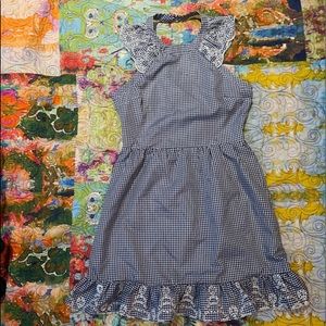 Copper Key brand blue and white checkered dress